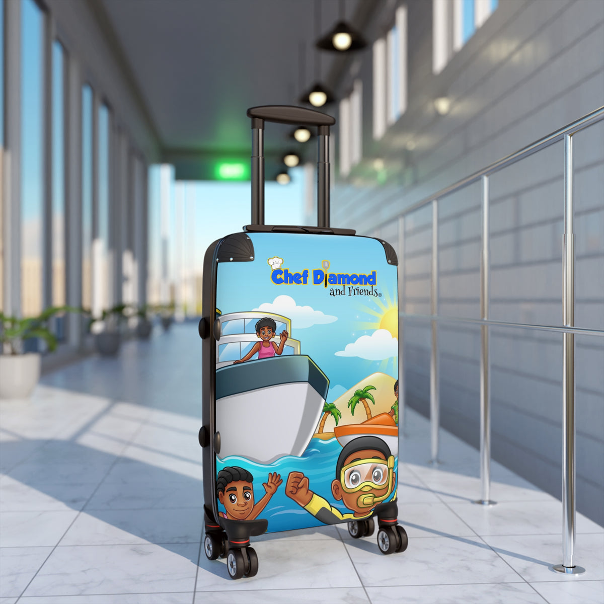 Chef Diamond and Friends Vacation Luggage
