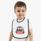 Baby Contrast Trim Jersey Bib