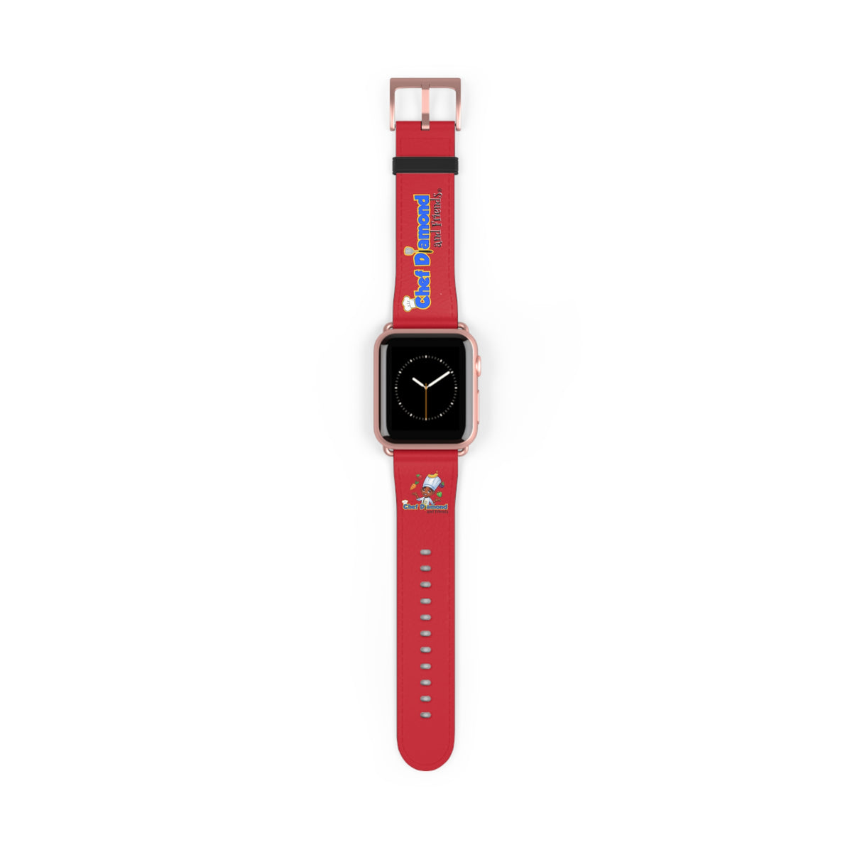 Chef Diamond and Friends Red Apple Watch Band