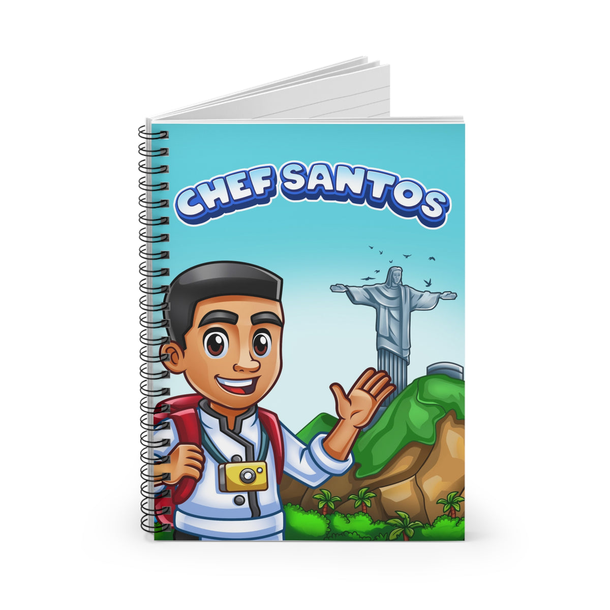 Chef Santos Spiral Notebook - Ruled Line