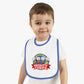 Baby Contrast Trim Jersey Bib