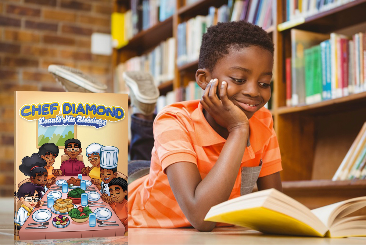 Chef Diamond Counts His Blessings Coloring Book
